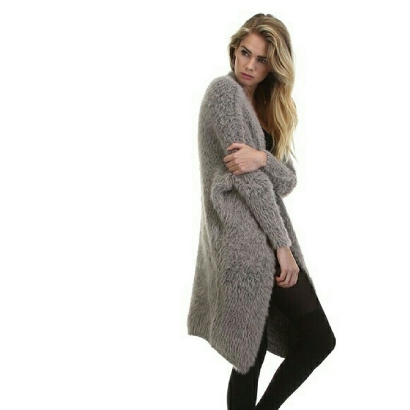 Snuggly Fuzzy Open Cardigan NWT - Picture 3 of 3